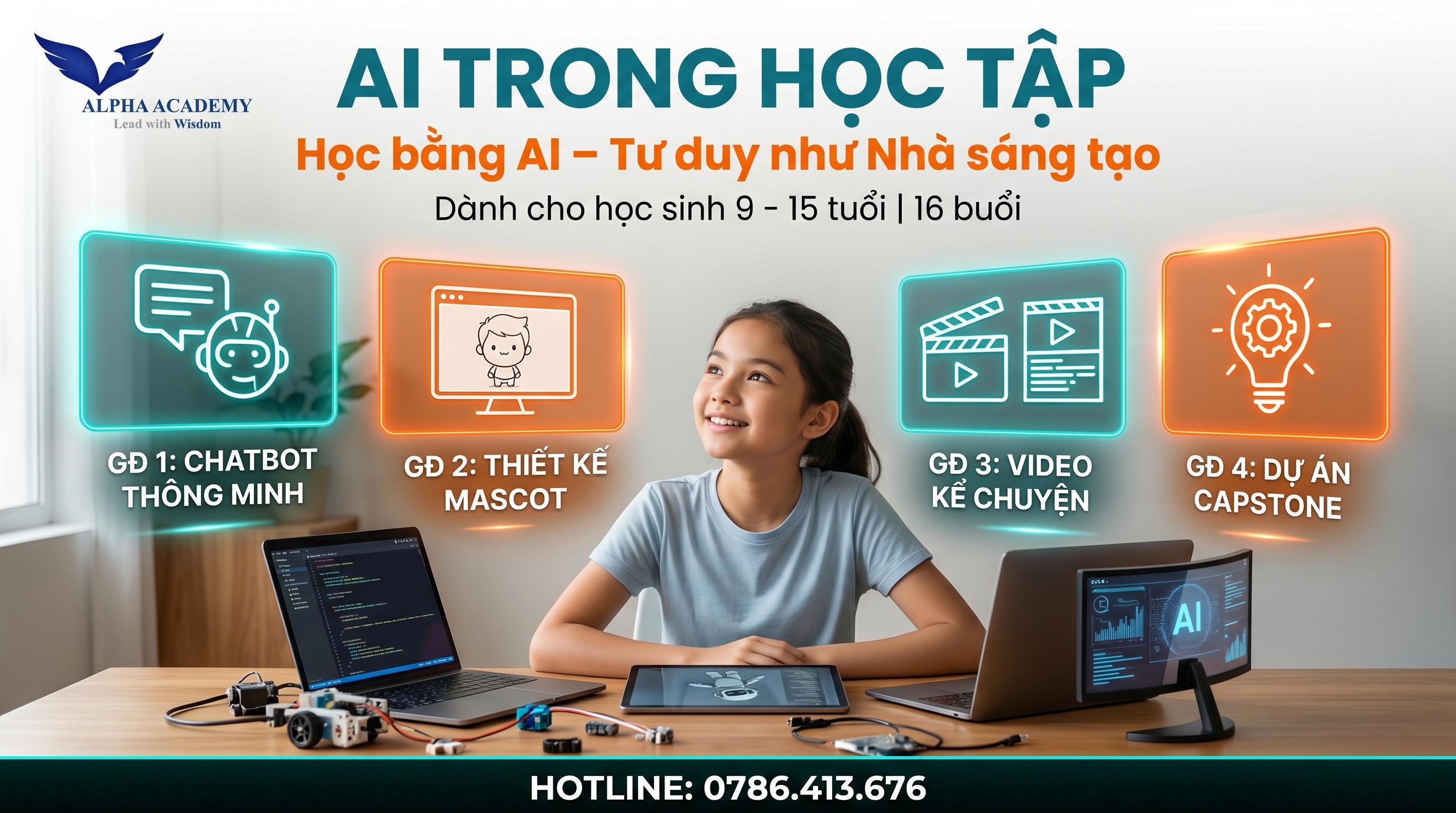 KHÓA HỌC THỰC HÀNH "A.I TRONG HỌC TẬP "